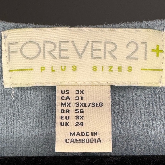 Forever 21 Blue Velour Relaxed Tank - Picture 3 of 4